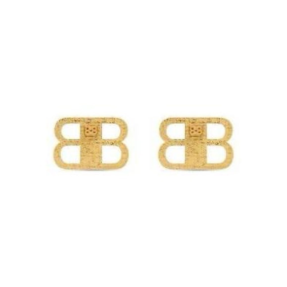 18 k Gold plate Logo Earrings with cub z BB 2.0 XS Earrings - Picture 3 of 3